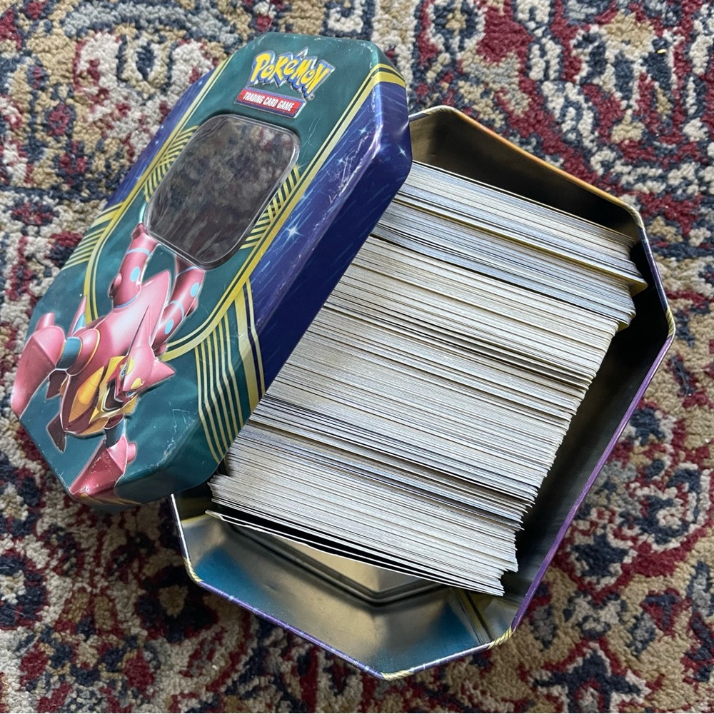 Pokemon Trading Cards Lot, Energies with metal can